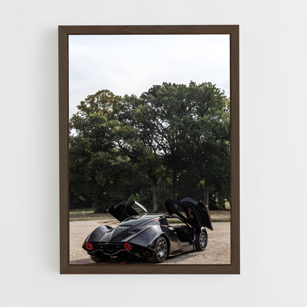 Poster Boulogne Noir et Rouge – affiche Hispano Suiza (vue 5)
